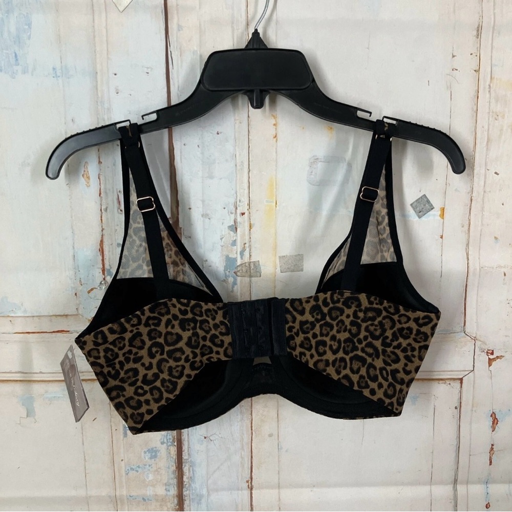 Leopard Print Bra - Brown - Picture 5 of 6
